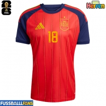 Spanien Martin Zubimendi #18 Heimtrikot WM 2026 Kurzarm